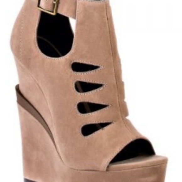 Michael Antonio Shoes - Michael Antonio Studio Tan Platform Heel Sandal